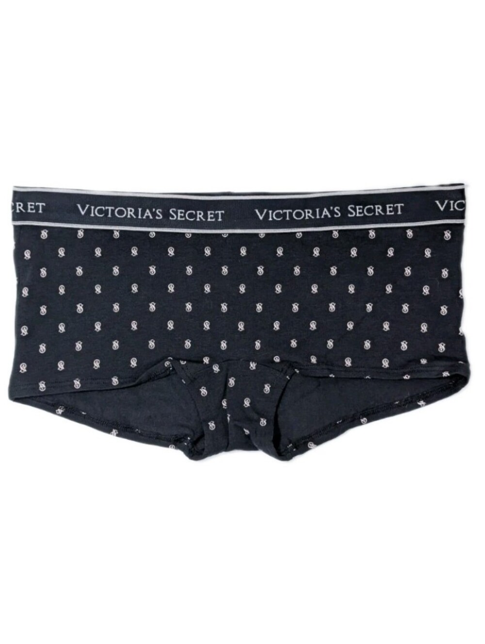 Victoria's Secret Logo Cotton Boyshort Panty Medium New Shortie VS modal wide